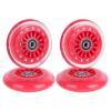 AOWESM Wiggle Car Polyurethane Replacement Wheels Upgrade Swing Car Wheels w/Bearings ABEC-9 for Ride-on Toys - Twist, Swivel, Go - 2 Convex Front Wheels, 2 Concave Rear Wheels (Red) view 2