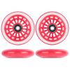 AOWESM Wiggle Car Polyurethane Replacement Wheels Upgrade Swing Car Wheels w/Bearings ABEC-9 for Ride-on Toys - Twist, Swivel, Go - 2 Convex Front Wheels, 2 Concave Rear Wheels (Red) view 4
