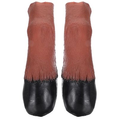1 Pair Cosplay Role Play Outfits Stuffed Animal Clothes Halloween Costume Hooves Halloween Horse Hooves Glove Cute Animal Hand Cover Clothing Dog and Horse Prom