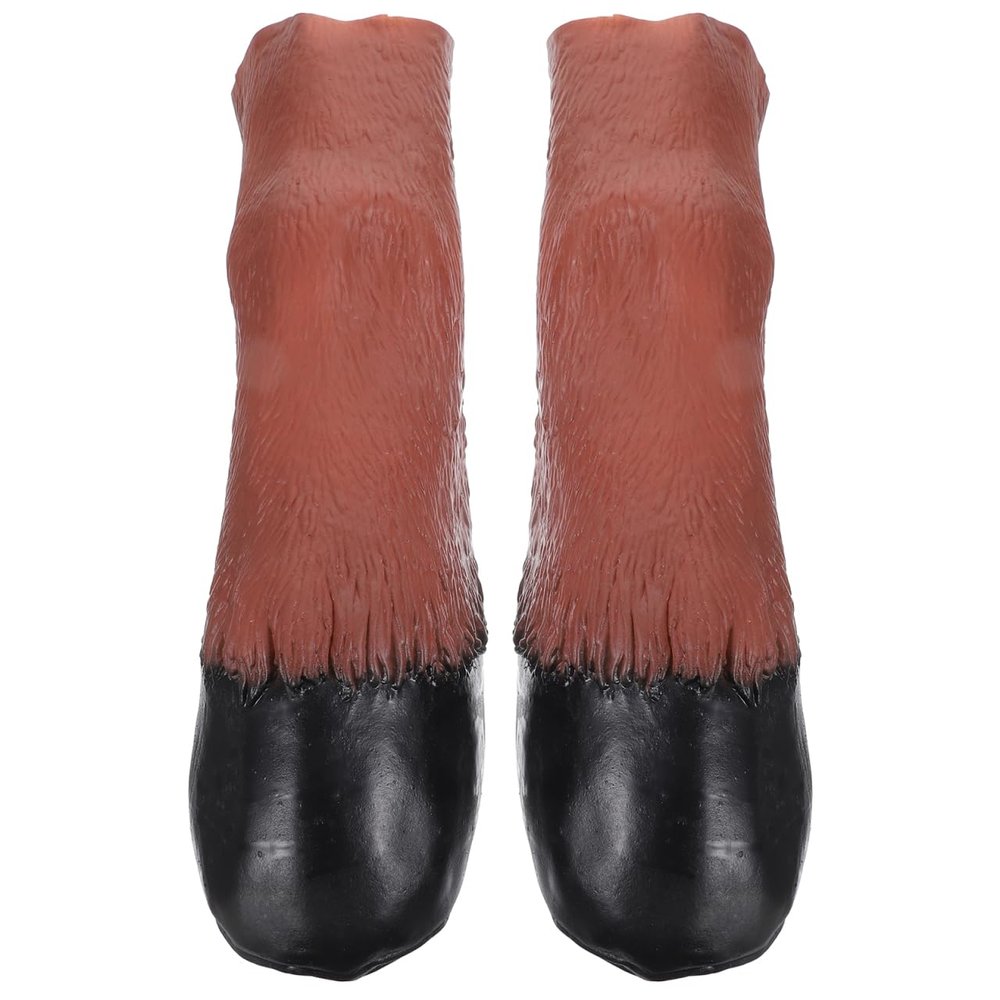 1 Pair Cosplay Role Play Outfits Stuffed Animal Clothes Halloween Costume Hooves Halloween Horse Hooves Glove Cute Animal Hand Cover Clothing Dog and Horse Prom