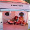 Pacific Play Tents 20464 Space Exploration Pavilion Playhouse 59" x 51.5" x 51.5" view 4