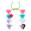 Atvscay Cute Cat Ears Headbands Hair Hoops Cartoon Party Costume Decorations for Little Girls (4PCS) (CUTE) view 1