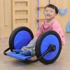 3-10 Years Old Children's Crankshaft Manual Power Tricycle 0-Exercise Coordination and Physical Fitness in Situ 360Rotation Large Wheel Diameter 15.75" (Blue) view 2