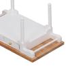 1: 12 Dollhouse Desk, Wooden Modern Miniature Table Mini Writing Desk Toy Furniture Decoration (Log Color and White) view 4
