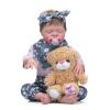 RXDOLL Sleeping Reborn Baby Dolls 20 inch Soft Body Realistic Newborn Baby Dolls That Look Real Life Baby Doll with Clothes and Bottles Gifts Set for Kids Age 3+ view 3