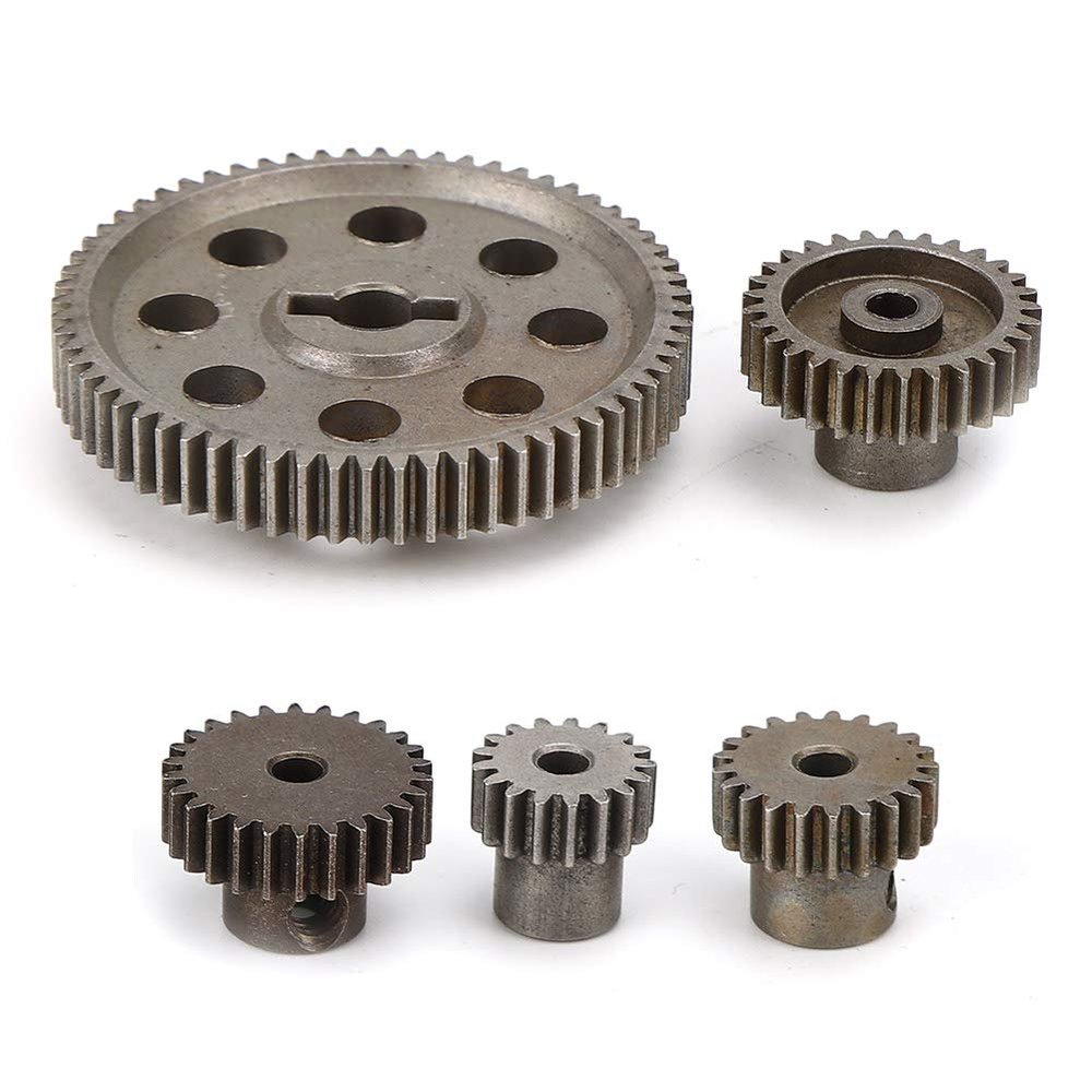 Exceed Gear Set, Differential Main Metal Spur Gear 64T 17T 21T 26T Gear RC Part for HSP 1 10 Truck 94111