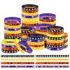Libima 96 Pcs Halloween Rubber Bracelets Bulk Party Favors Gift Halloween Trinkets Silicone Wristbands Party Decoration Goodie Bag Stuffers Fillers Trick or Treat Accessories Supplies, 8 Designs view 1