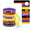 Libima 96 Pcs Halloween Rubber Bracelets Bulk Party Favors Gift Halloween Trinkets Silicone Wristbands Party Decoration Goodie Bag Stuffers Fillers Trick or Treat Accessories Supplies, 8 Designs view 2