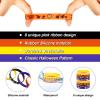 Libima 96 Pcs Halloween Rubber Bracelets Bulk Party Favors Gift Halloween Trinkets Silicone Wristbands Party Decoration Goodie Bag Stuffers Fillers Trick or Treat Accessories Supplies, 8 Designs view 3