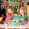 Christmas Advent Calendars with Farm Animal Toys for Kids, 24 Days Countdown Calendars Finger Puppets Preschool Learning Educational Toys Xmas Gifts for Boys Girls Montessori Toy view 2