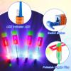 60pcs Led Arrow Helicopter Flying Toy Party Fun Gift Elastic Slingshot Flying Copters Birthdays Summer Day Party Favors Outdoor Game for Kids view 3