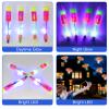 60pcs Led Arrow Helicopter Flying Toy Party Fun Gift Elastic Slingshot Flying Copters Birthdays Summer Day Party Favors Outdoor Game for Kids view 4