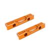 TREAL SCX10 Pro Front Rear Bumper Mount Aluminum 7075 Upgrades Accessories (Orange) view 1