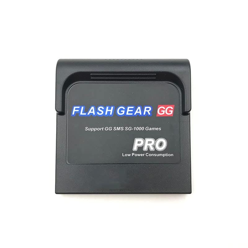 YANHAO [Video Game Parts] 4.0 Version Flash Gear Love Pro Power Saving Flash Cart Game Cartridge Card PCB for Sega Game Gear GG Card Box [Replace] (Color : Black Pro)