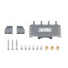 INJORA Adjustable Servo Mount CNC Aluminum for Axial SCX24 1/24 RC Crawler Upgrade(Grey) view 2