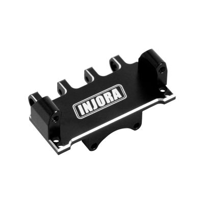 INJORA Adjustable Servo Mount CNC Aluminum for Axial SCX24 1/24 RC Crawler Upgrade (Black)