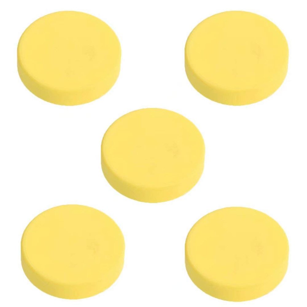 5pcs Boys and Girls Cartoon Furniture Drawer Pull Knob Silica Gel Cabinets Kitchen Handle Kids Bedroom Cabinet Dresser Knobs Pulls (Yellowround)