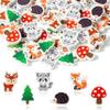 Yopyame 60Pcs Woodland Animal Mini Eraser for Kids Bulk Assorted Novelty Pencil Eraser Cute Puzzle Erasers Desk Pet Back to School Classroom Prizes Student Homework Rewards Gift Filling Party Favors view 1