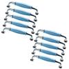 10Pcs Blue Series Cute Heart Shape Ceramic Knobs,Candy Color Baby Kid's Children's Furniture Handles Pulls for Door Cabinet Drawer Cupboard Dresser Bin Chest Bookcase etc with Screws view 1