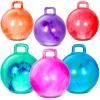 Sratte 6 Pcs 18"/22" Hopper Ball with Handle Inflatable Bouncy Balls for Kids, Marble Jumping Hopping Bouncing Toys for Sport Exercise Boys Girls Gifts Party Favors view 1