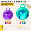 Sratte 6 Pcs 18"/22" Hopper Ball with Handle Inflatable Bouncy Balls for Kids, Marble Jumping Hopping Bouncing Toys for Sport Exercise Boys Girls Gifts Party Favors view 2