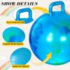 Sratte 6 Pcs 18"/22" Hopper Ball with Handle Inflatable Bouncy Balls for Kids, Marble Jumping Hopping Bouncing Toys for Sport Exercise Boys Girls Gifts Party Favors view 3