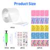 Jaxbo Nano Tape Bubbles KitPlastic Bubbles BalloonDouble Sided Super Elastic Bubble Plastic with DIY Sequin Stickers for Party view 2