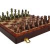 Chess Board Game Large Wooden Chess Sets Tournament for Adults Party Travel, Wood Travel Chess Set for Kids Unique, Chess Board Wood and Metal Chess Pieces view 1