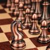 Chess Board Game Large Wooden Chess Sets Tournament for Adults Party Travel, Wood Travel Chess Set for Kids Unique, Chess Board Wood and Metal Chess Pieces view 3