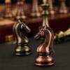 Chess Board Game Large Wooden Chess Sets Tournament for Adults Party Travel, Wood Travel Chess Set for Kids Unique, Chess Board Wood and Metal Chess Pieces view 4