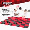 Grip Kids Jumbo Checkers Set with Storage Bag - 58 inch mat - Outdoor & Indoor Play Toys, Backyard Board Games, Family Party, Birthday for Toddlers Ages 5 6 7 8 Year Old - Amazon Exclusive view 2