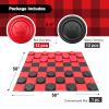 Grip Kids Jumbo Checkers Set with Storage Bag - 58 inch mat - Outdoor & Indoor Play Toys, Backyard Board Games, Family Party, Birthday for Toddlers Ages 5 6 7 8 Year Old - Amazon Exclusive view 4