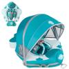 Mambobaby Float with Canopy Baby Float No.7 Airplane Add Tail Baby Pool Swim Float Air Free Solid Swimming Trainer Non-Inflatable Water Floats for Infant 3-24 Months, Bluegreen view 1