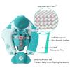 Mambobaby Float with Canopy Baby Float No.7 Airplane Add Tail Baby Pool Swim Float Air Free Solid Swimming Trainer Non-Inflatable Water Floats for Infant 3-24 Months, Bluegreen view 4