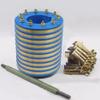 10 Ways,Generator Collector Ring,Bus Rings,Motor Collecting Ring, 10 Conductive Copper Slip Ring + Carbon Brush (Inner Diameter 50mm) view 1