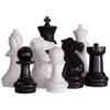 MegaChess 16 Inch Plastic Giant Chess Set with Commercial Grade Roll-up Chessboard view 1