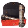Antique Brass Optical Kaleidoscope Toys Handmade Working Brass Kaleidoscope Gift for Everyone 6 inch with Leather Box view 1
