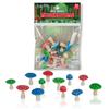 Accoutrements Archie McPhee Itty Bitty Mushrooms 12 Pack view 1