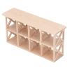 Dollhouse Storage Shelf,1/12 Dollhouse 8 Grid Display Shelf Miniature Wooden Storage Rack for Dollhouse Dining Room view 1