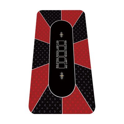 nuveti Poker Mat - 55 x 28inch Non-Slip Poker Table Game Mat - Portable Rubber Waterproof Poker mat for Table 6-8 Player Card Game Anti-Slip Rubber Poker Table Top Layout