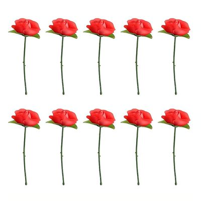 Opexicos 10Pcs Folding Rose/Rose Appearing Magic Tricks Flower Appearing Close Up Stage Street Magic