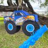 Jergrim Monster Truck Piata, Small 4 Piece Set, perfect for Kids Birthday Parties, Race Car Party Supplies fits piata candy and party favors (16X10) Durable! (Blue Monster Truck) view 2