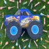 Jergrim Monster Truck Piata, Small 4 Piece Set, perfect for Kids Birthday Parties, Race Car Party Supplies fits piata candy and party favors (16X10) Durable! (Blue Monster Truck) view 4