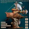 3D Puzzle Wooden Craft Kits for Adults, 3D Steampunk DIY Fantasy Travel Spaceship Wooden Puzzle Assembly Building Model Building Kits for Boys Girls Kids view 3