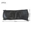 Zhouocea Baby Stroller Armrest Protective Cover, 2 Pcs Pushchair Handle Covers with Zipped Leather Baby Pushchair Strap Covers Baby Stroller Handle Covers(Black) (18 * 10.5 * 1.5) view 2