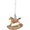 EXCEART Iron Rocking Horse Wind-up Toy Durable Metal Horse Decor for Home Office Desk Collectors view 1
