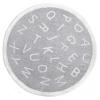 3.2ft ABC Round Kids Playroom Rug Soft Alphabet Nursery Area Rug for Bedroom Non-Slip Educational Rug Baby Crawling Mat Circle Carpet for Kids Room Classroom Living Room Decor, Grey view 1