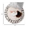 3.2ft ABC Round Kids Playroom Rug Soft Alphabet Nursery Area Rug for Bedroom Non-Slip Educational Rug Baby Crawling Mat Circle Carpet for Kids Room Classroom Living Room Decor, Grey view 3