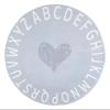ABC Round Rug for Kids Soft Alphabet Area Rug for Playroom Non-Slip Kids Educational Learning Carpet Baby Crawling Mat Play Mat for Kids Room Classroom Living Room Decor (Blue, 3.2 Ft) view 1