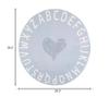 ABC Round Rug for Kids Soft Alphabet Area Rug for Playroom Non-Slip Kids Educational Learning Carpet Baby Crawling Mat Play Mat for Kids Room Classroom Living Room Decor (Blue, 3.2 Ft) view 3